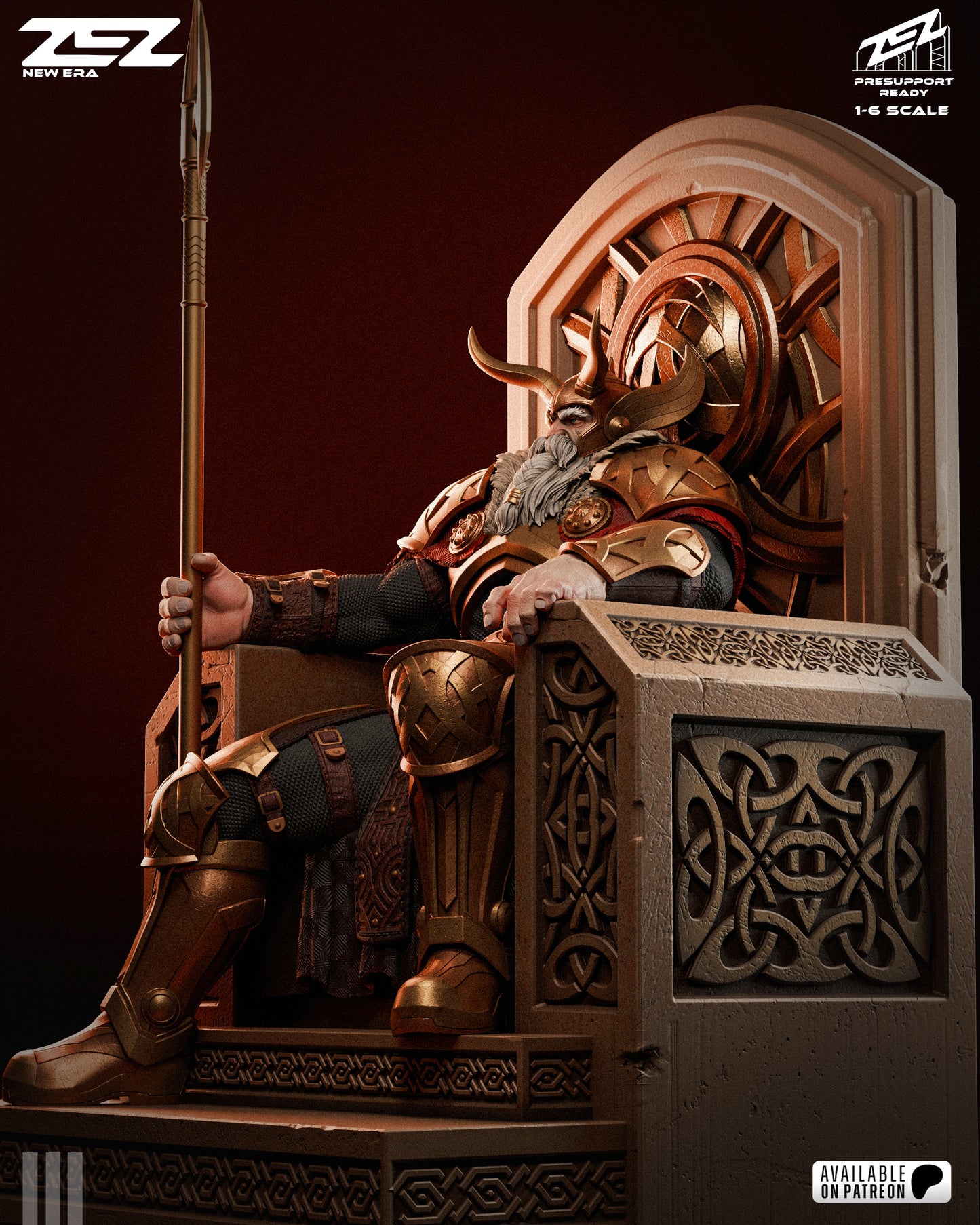 Odin (Throne) Statue