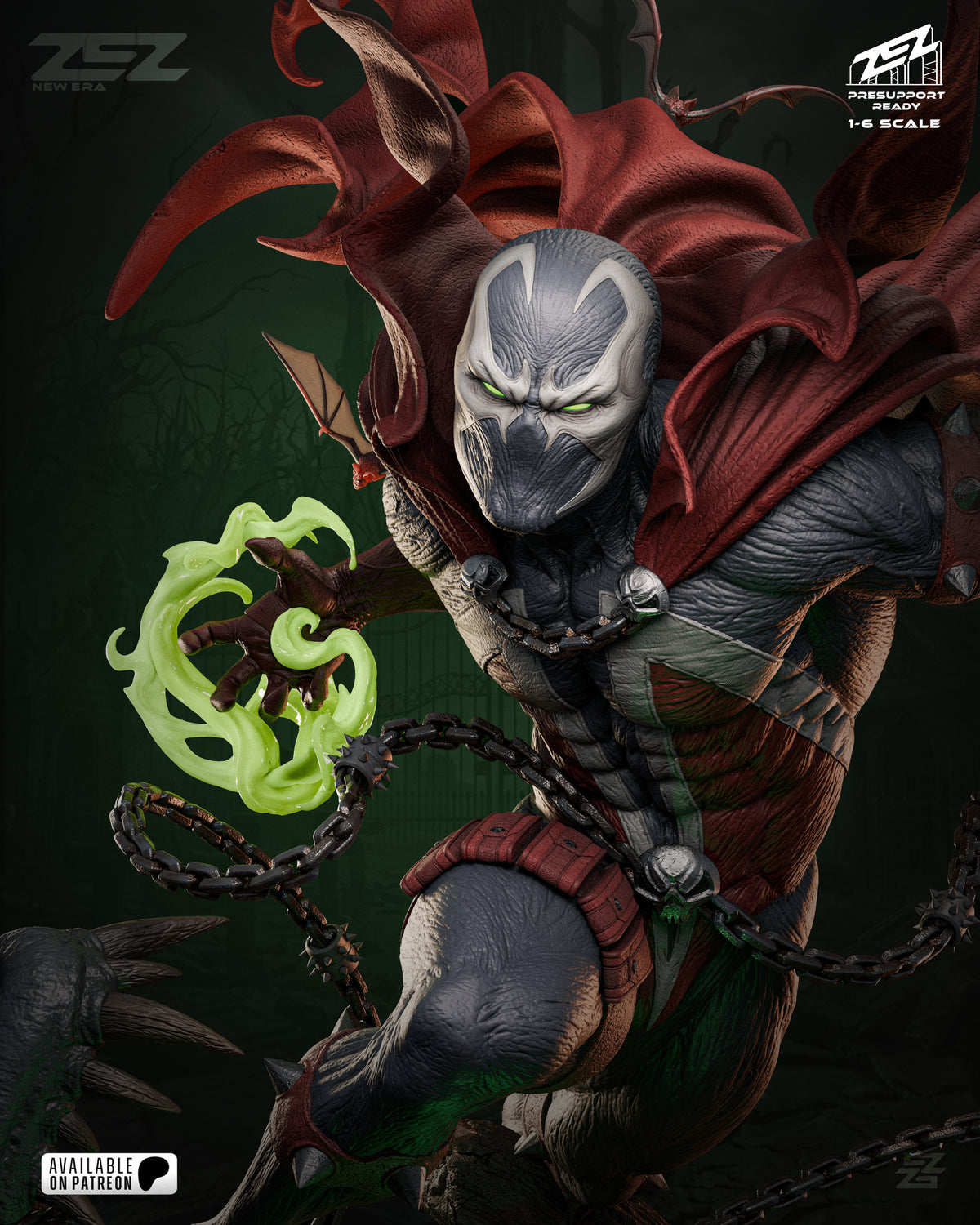 Spawn Statue 3D-Printed Kit