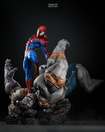 Spiderman VS Hulk Statue 3D-Printed Kit