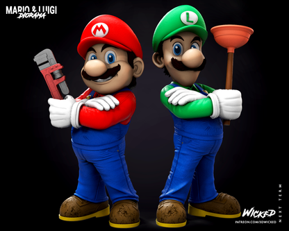 Mario And Luigi Diorama