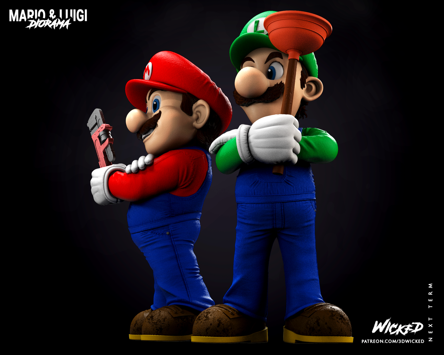 Mario And Luigi Diorama