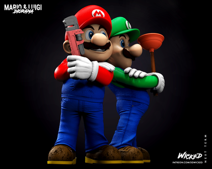 Mario And Luigi Diorama