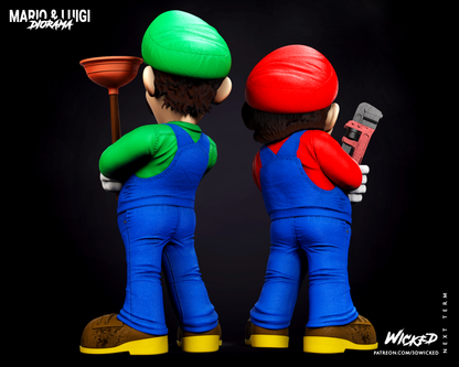 Mario And Luigi Diorama