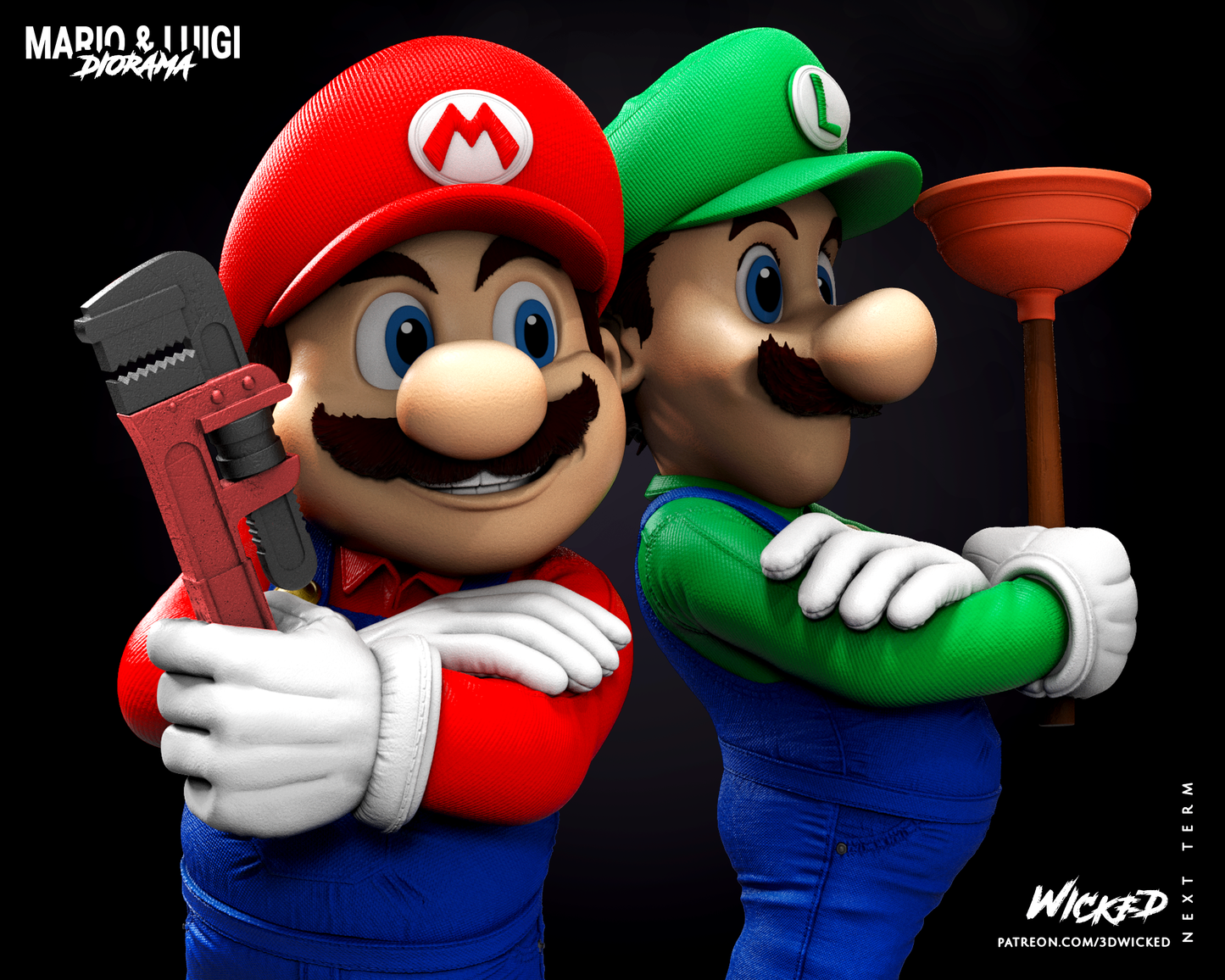 Mario And Luigi Diorama