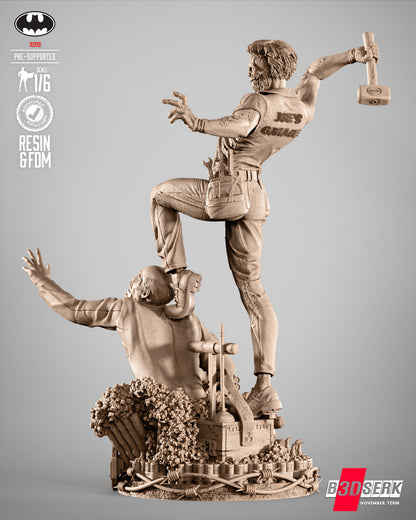 Joke Face Off Statue 3D-Printed Kit