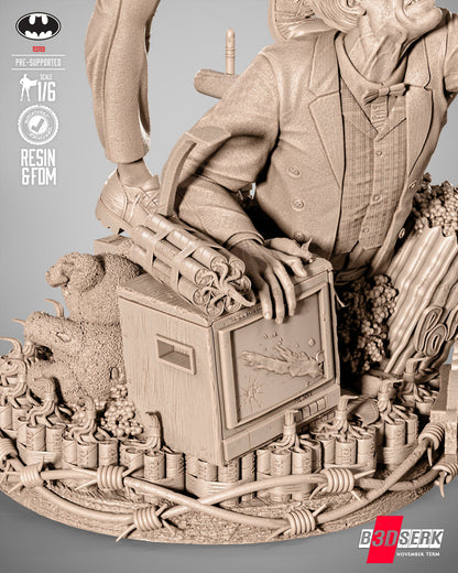 Joke Face Off Statue 3D-Printed Kit
