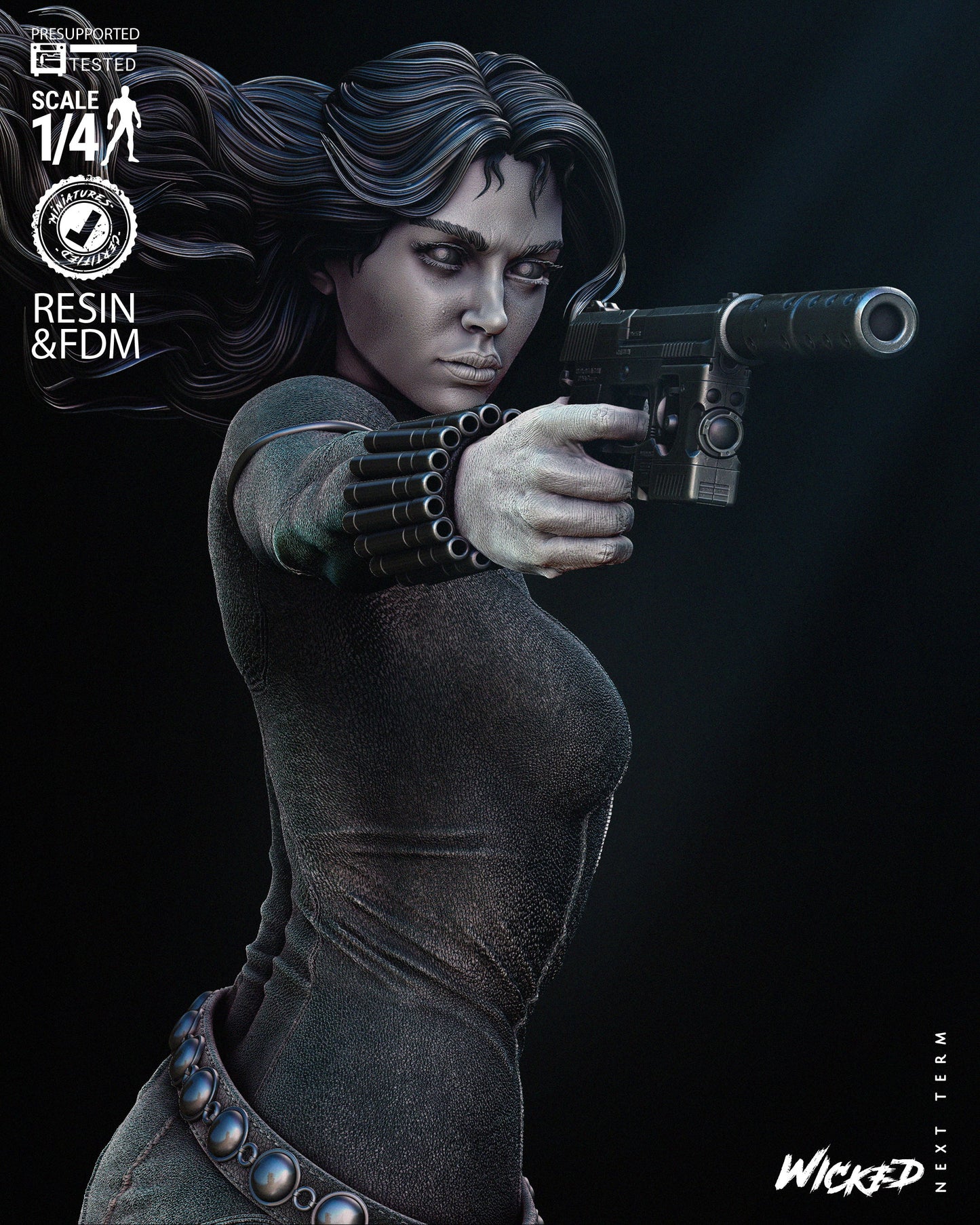 Black Widow Bust