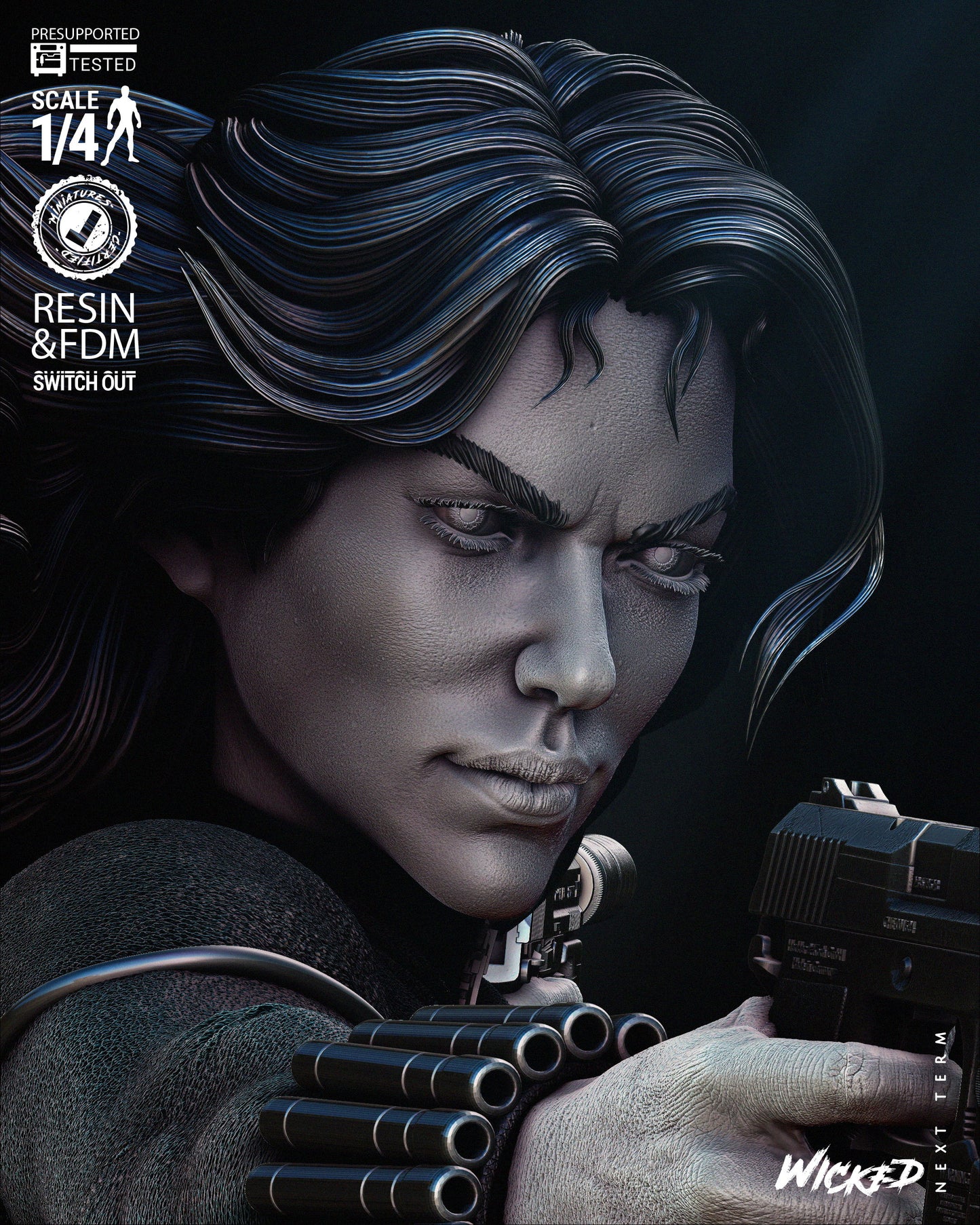 Black Widow Bust