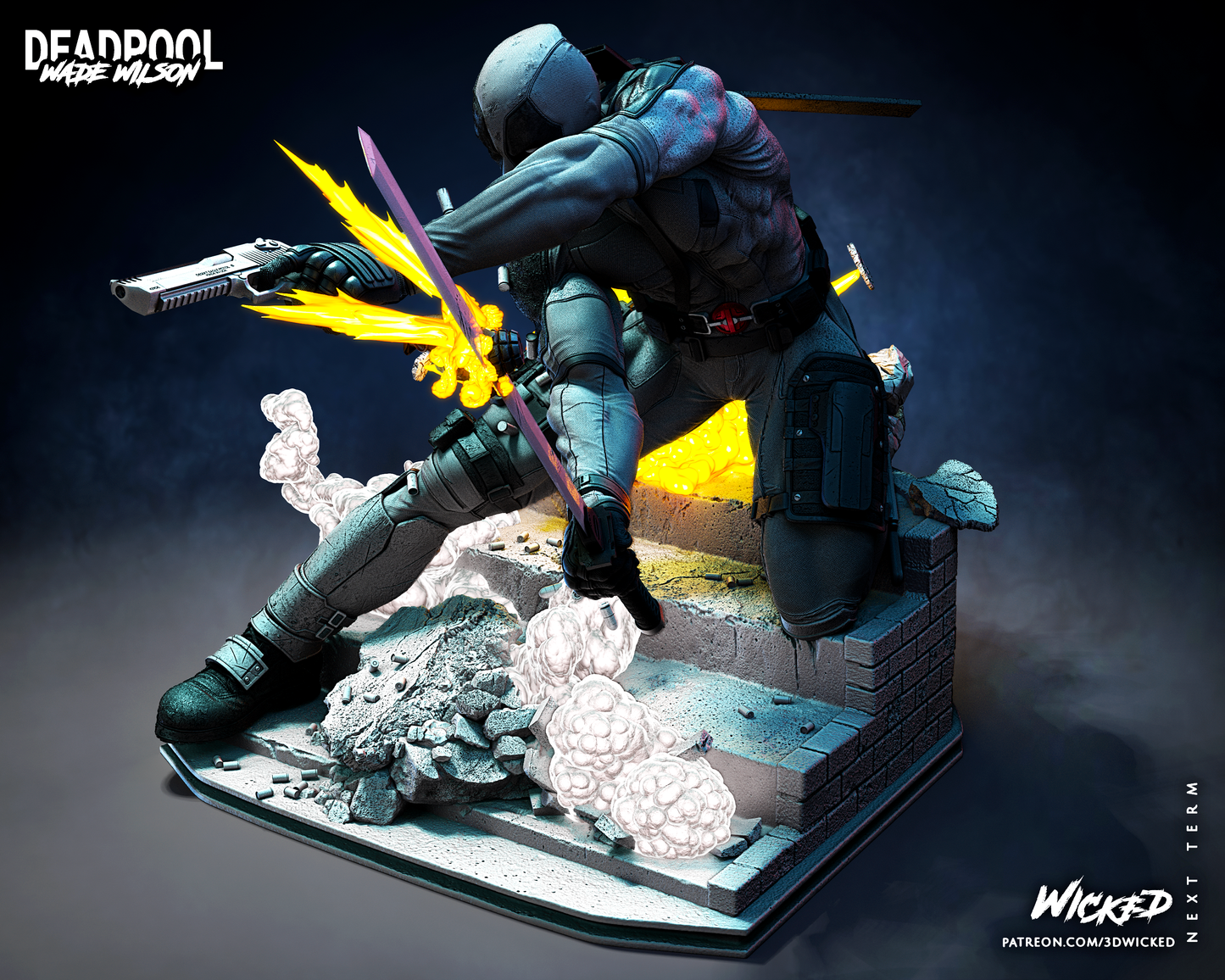 Deadpool Statue