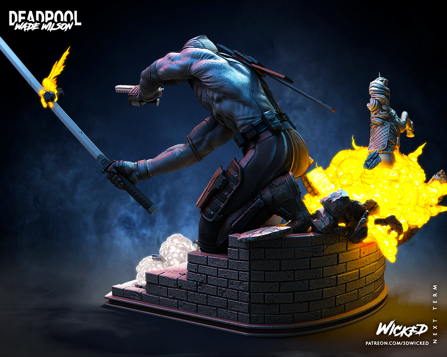 Deadpool Statue