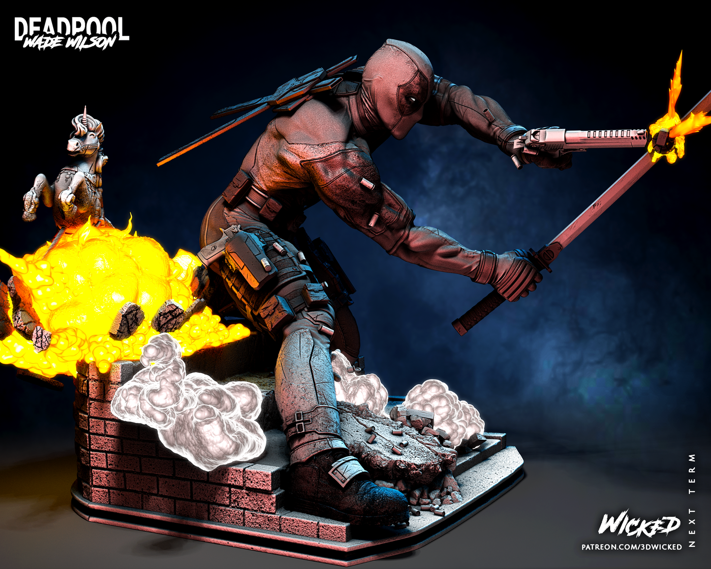 Deadpool Statue