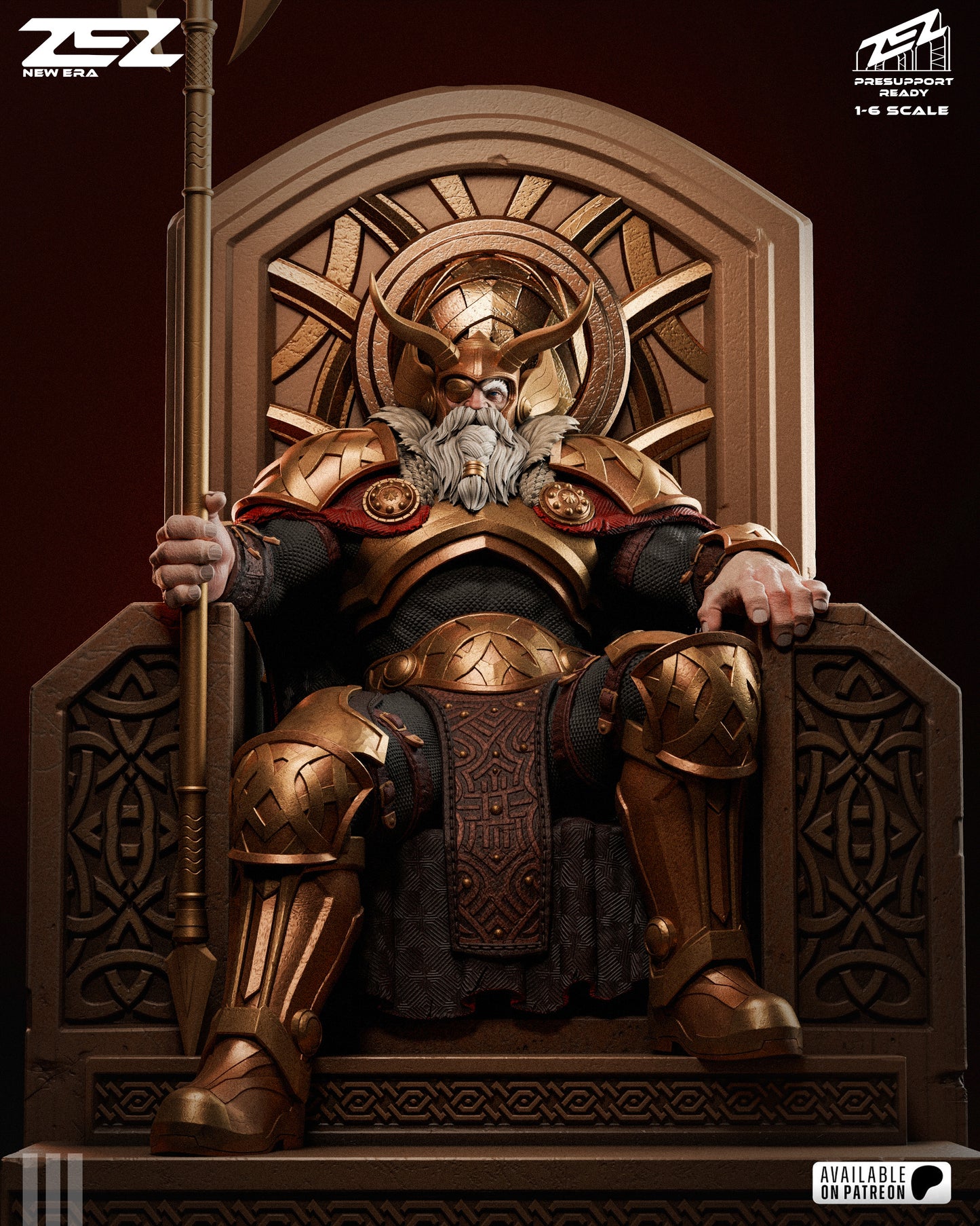 Odin (Throne) Statue