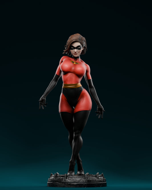Elastic Girl Statue