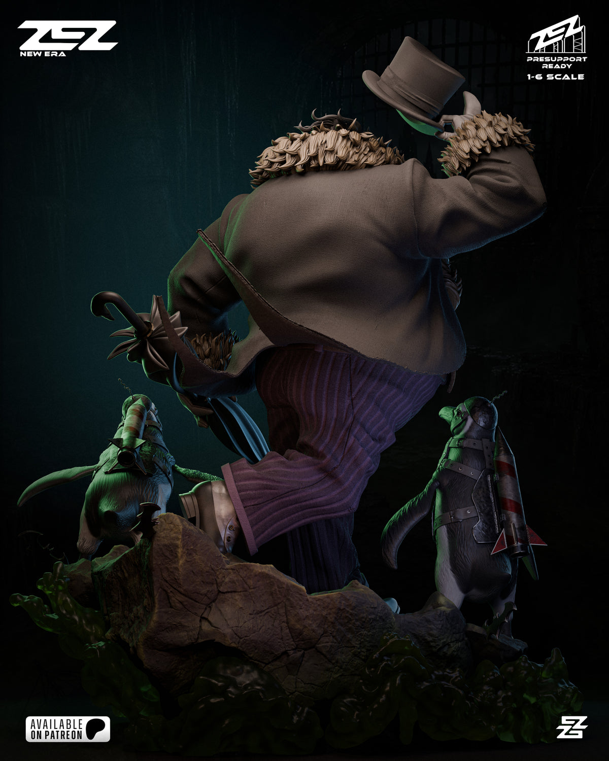Penguin Statue 3D-Printed Kit