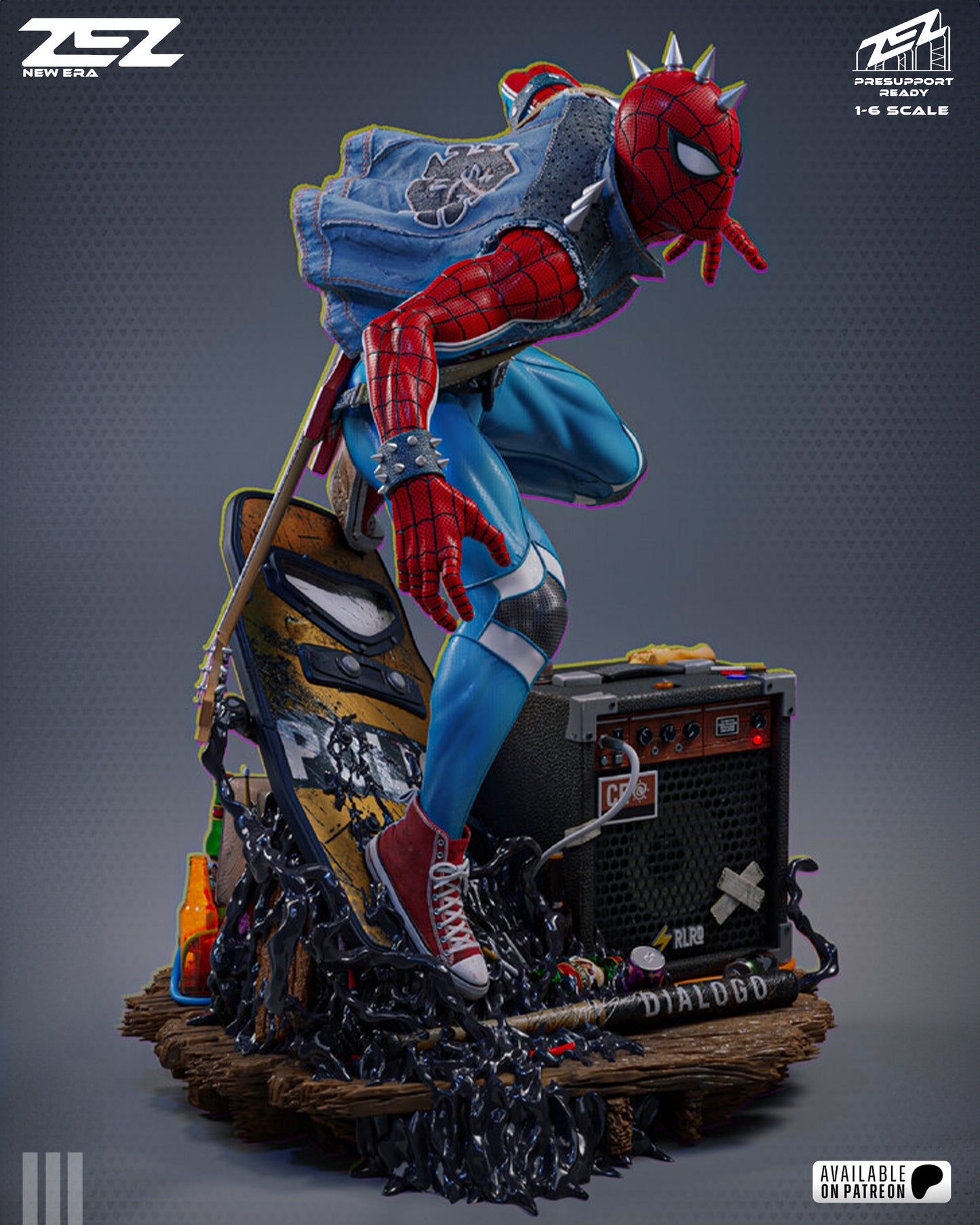 Spider Punk Statue