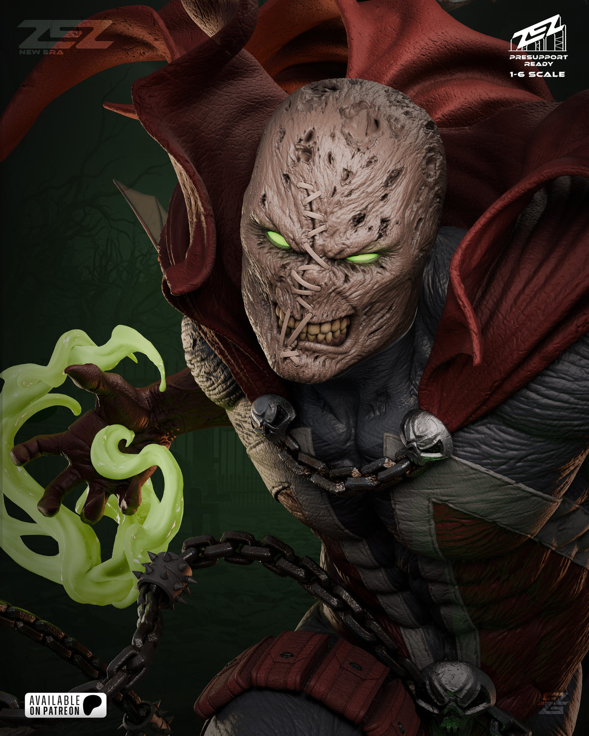 Spawn Statue 3D-Printed Kit