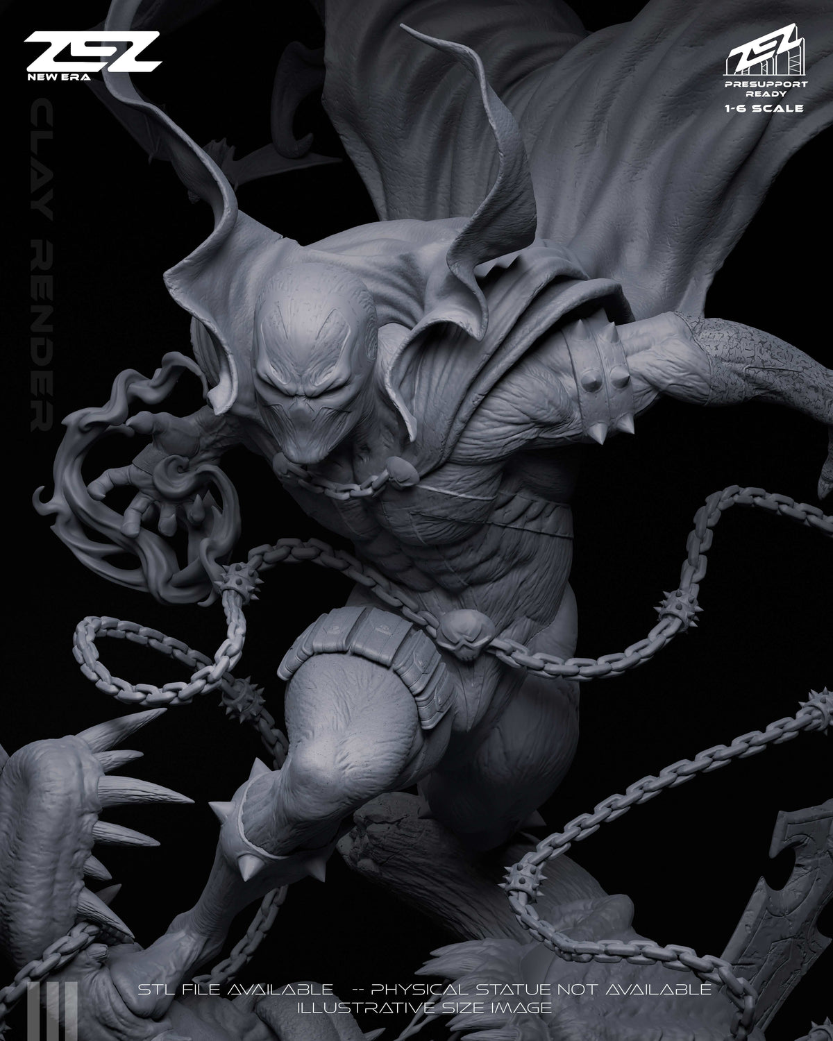 Spawn Statue 3D-Printed Kit