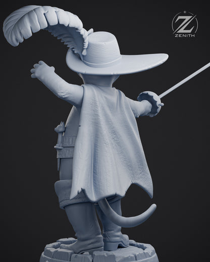 Puss In The Boots Statue 3D-Printed Kit