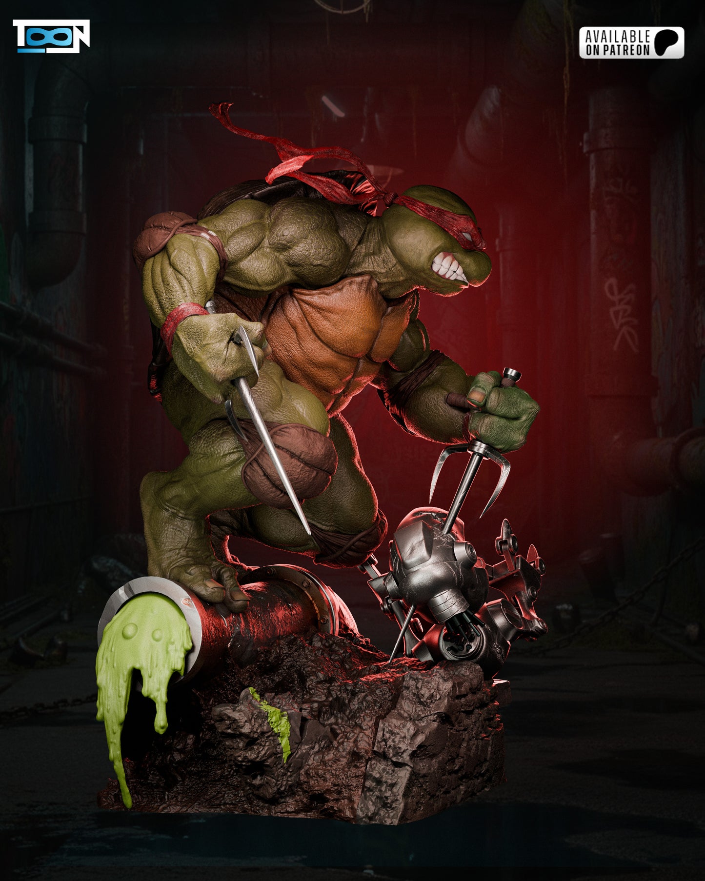 Raphael TMNT Statue