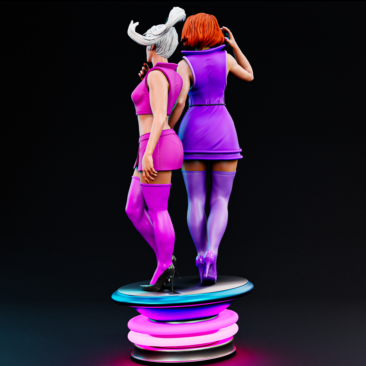 Jane And Judy Jetson Statue 3D-Printed Kit