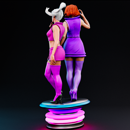 Jane And Judy Jetson Statue 3D-Printed Kit