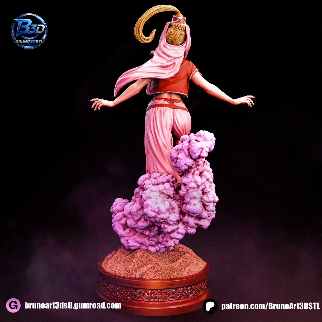 Jeannie Is A Genie Statue 3D-Printed Kit