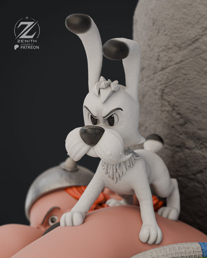 Asterix And Obelix Statue 3D-Printed Kit