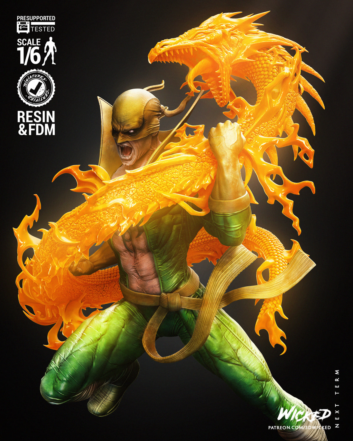 Marvel Power Man & Iron Fist (With Car) Diorama