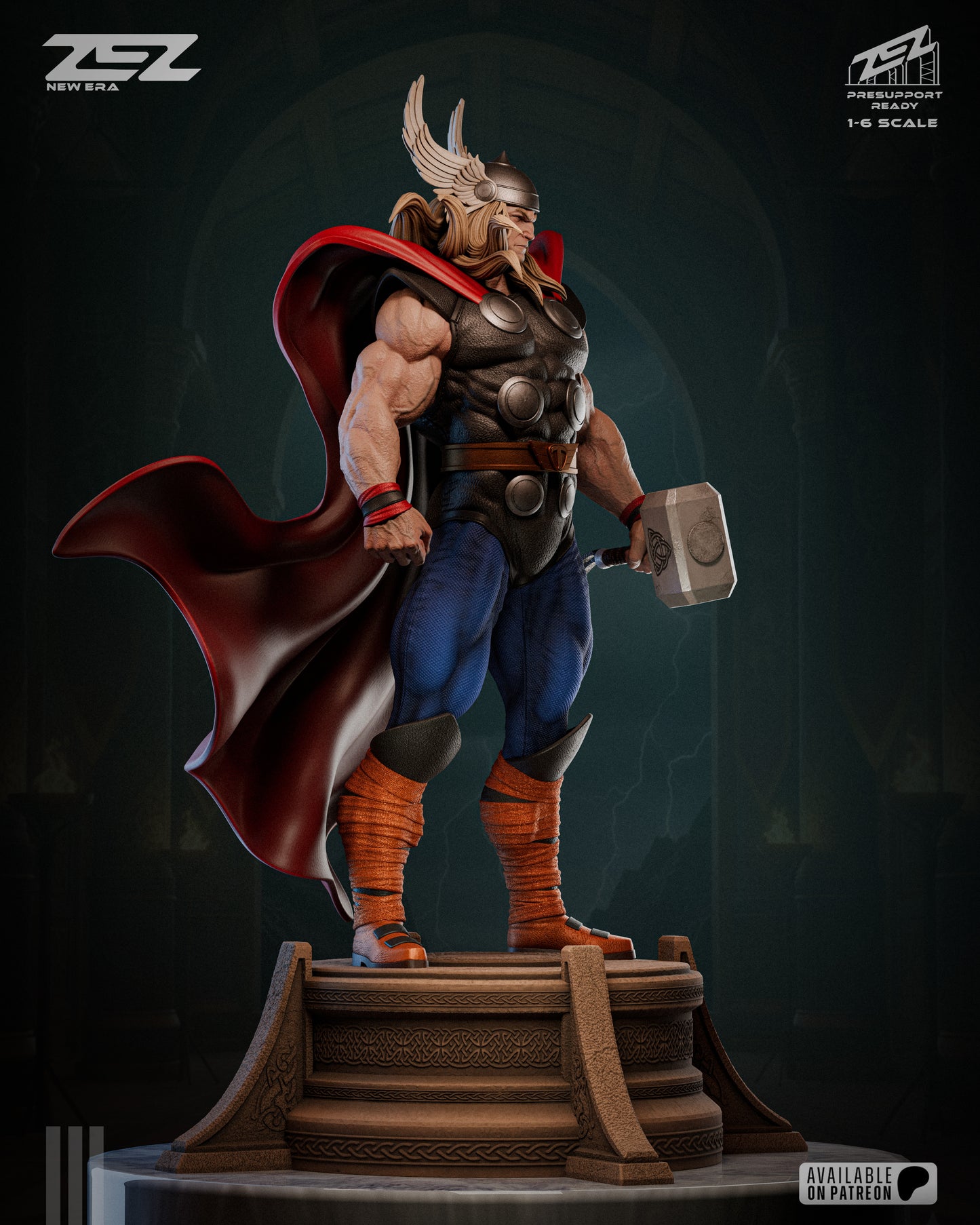 God Of Thunder (Museum Pose) Statue