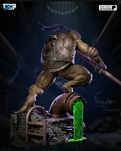 Donatello TMNT Statue 3D-Printed Kit