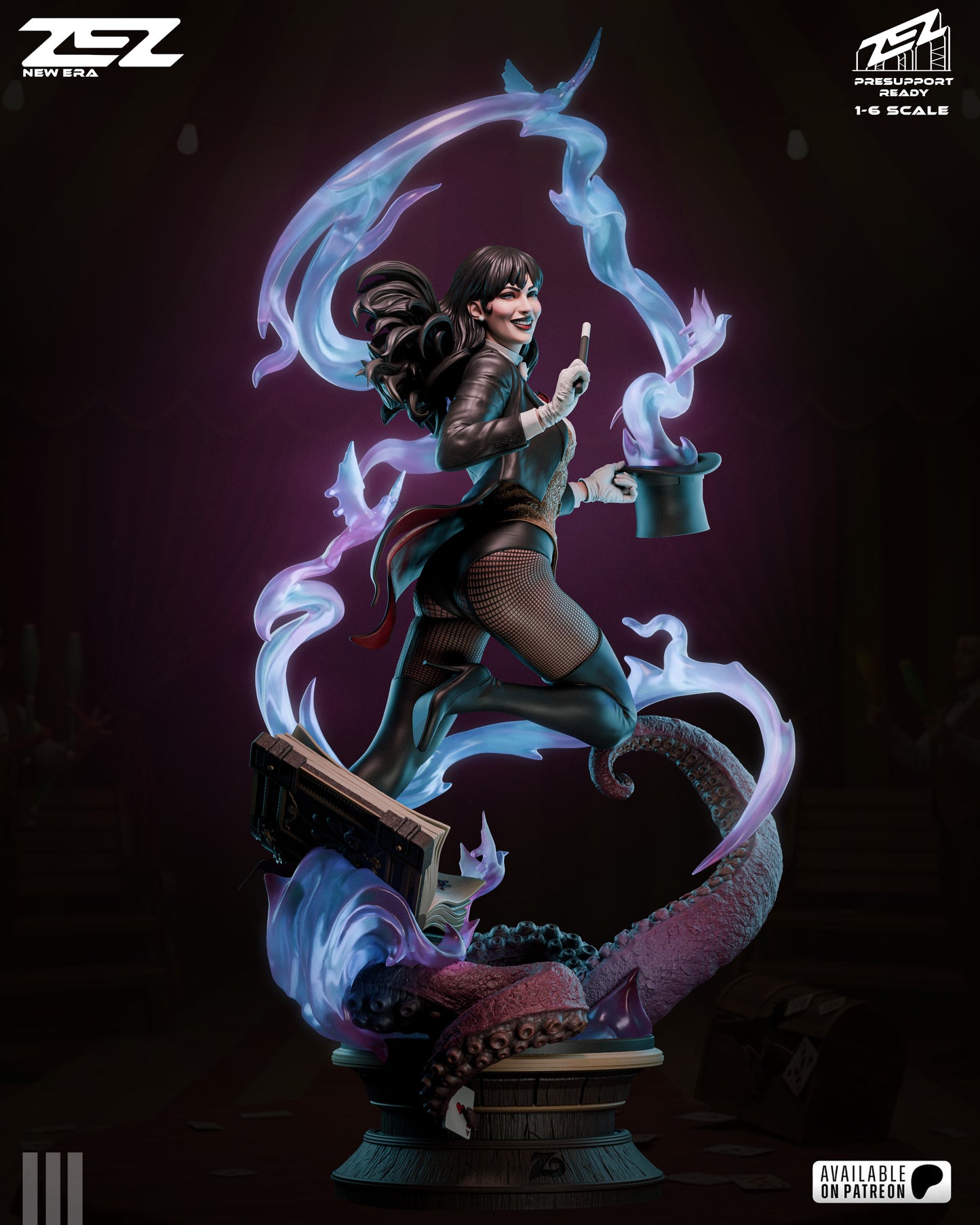 Zatanna Statue 3D-Printed Kit