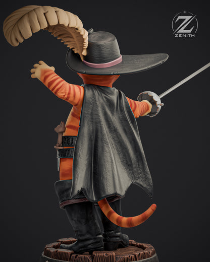 Puss In The Boots Statue 3D-Printed Kit