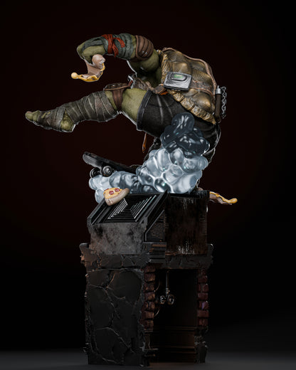 Michalangelo TMNT Statue 3D-Printed Kit
