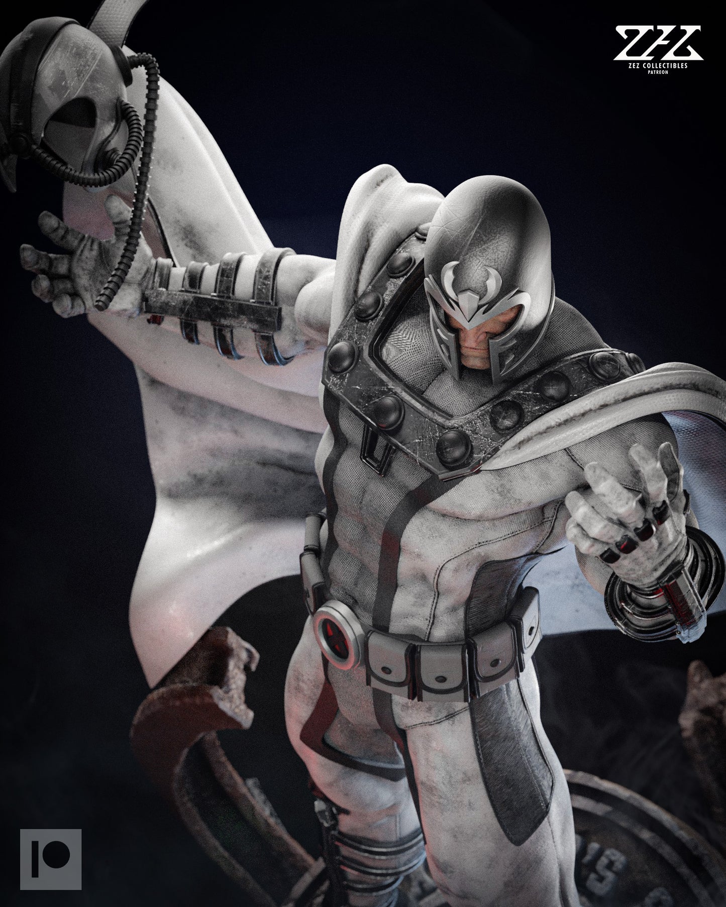 Magneto Statue 3D-Printed Kit
