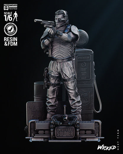 Pvt. Luc Deveraux (Universal Soldier) Statue