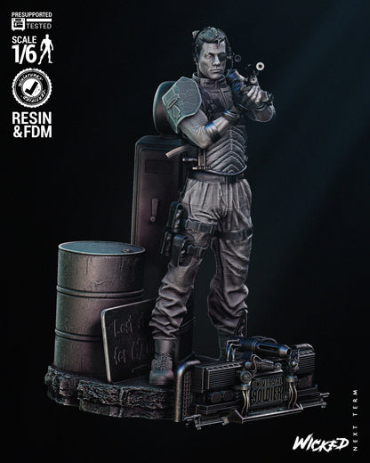 Pvt. Luc Deveraux (Universal Soldier) Statue