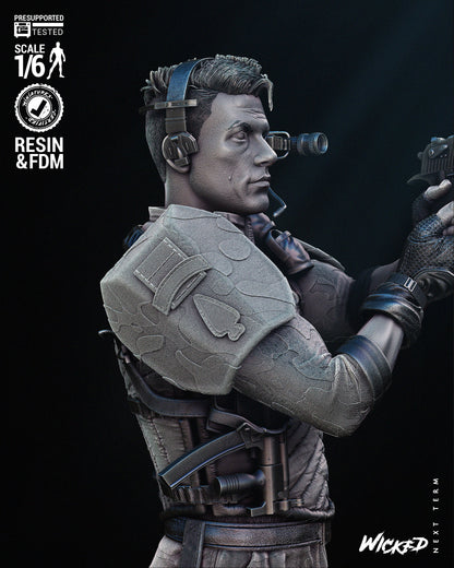 Pvt. Luc Deveraux (Universal Soldier) Statue