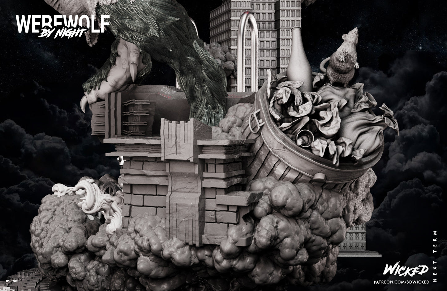 Werewolf Statue