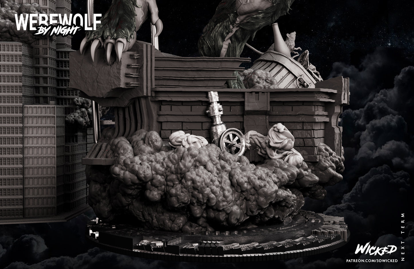 Werewolf Statue