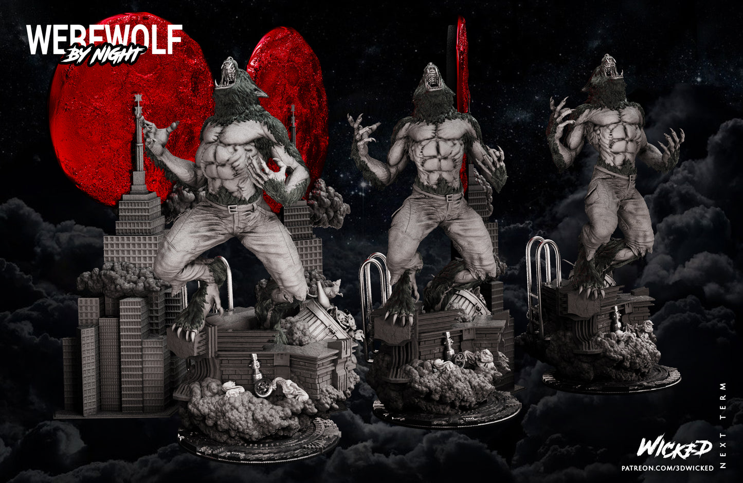 Werewolf Statue