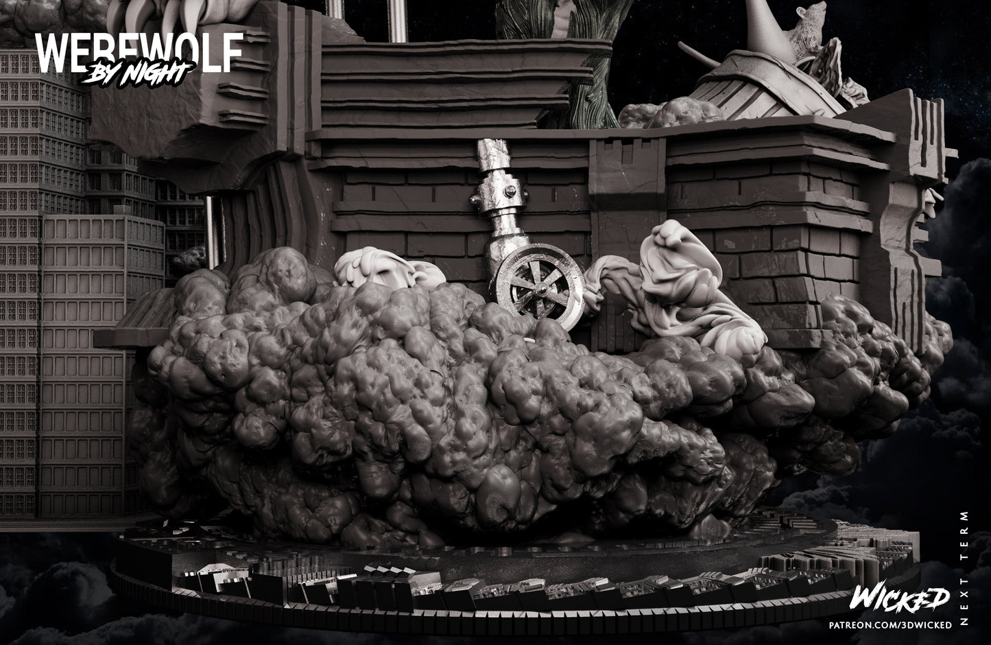 Werewolf Statue