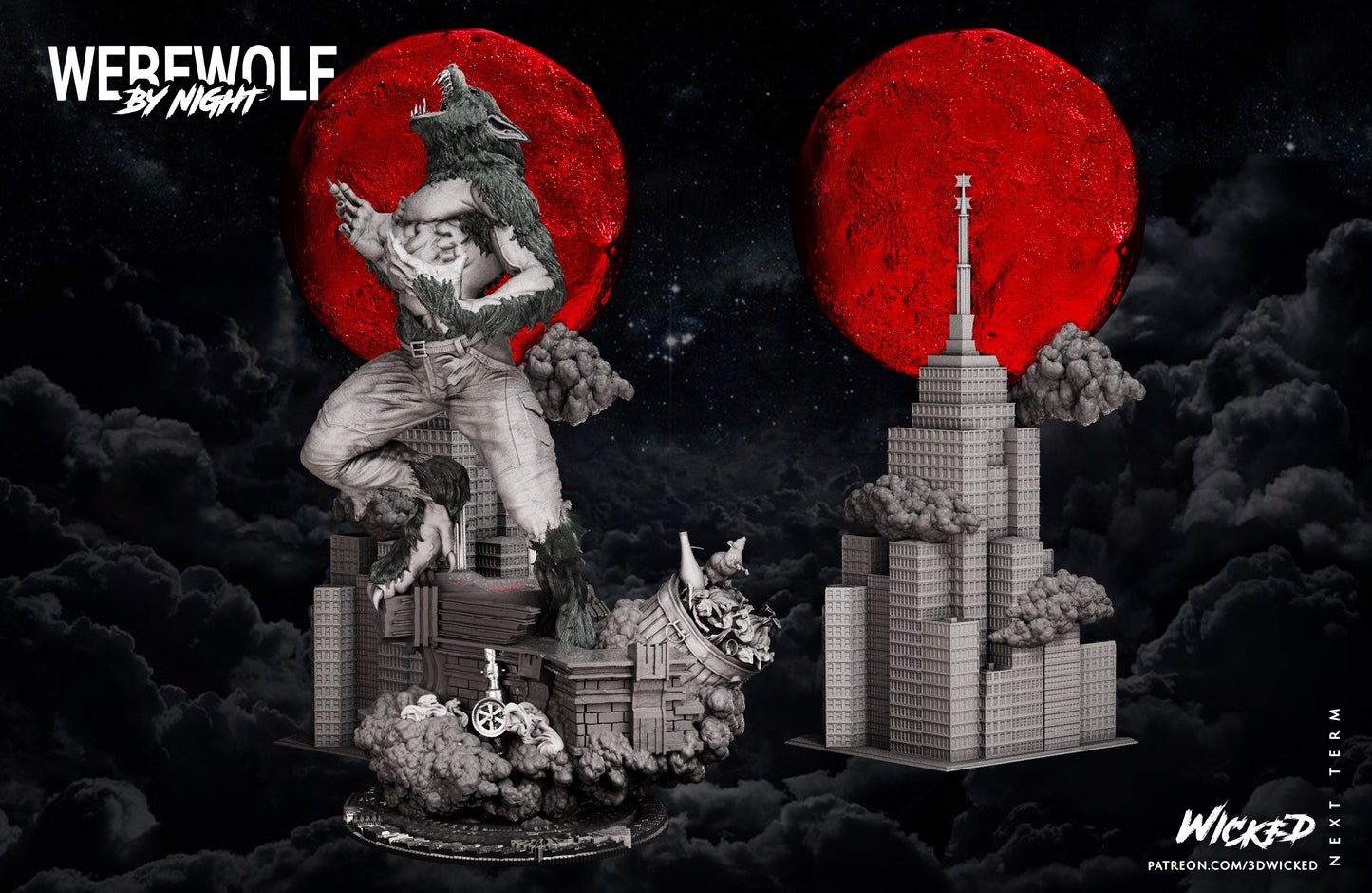 Werewolf Statue