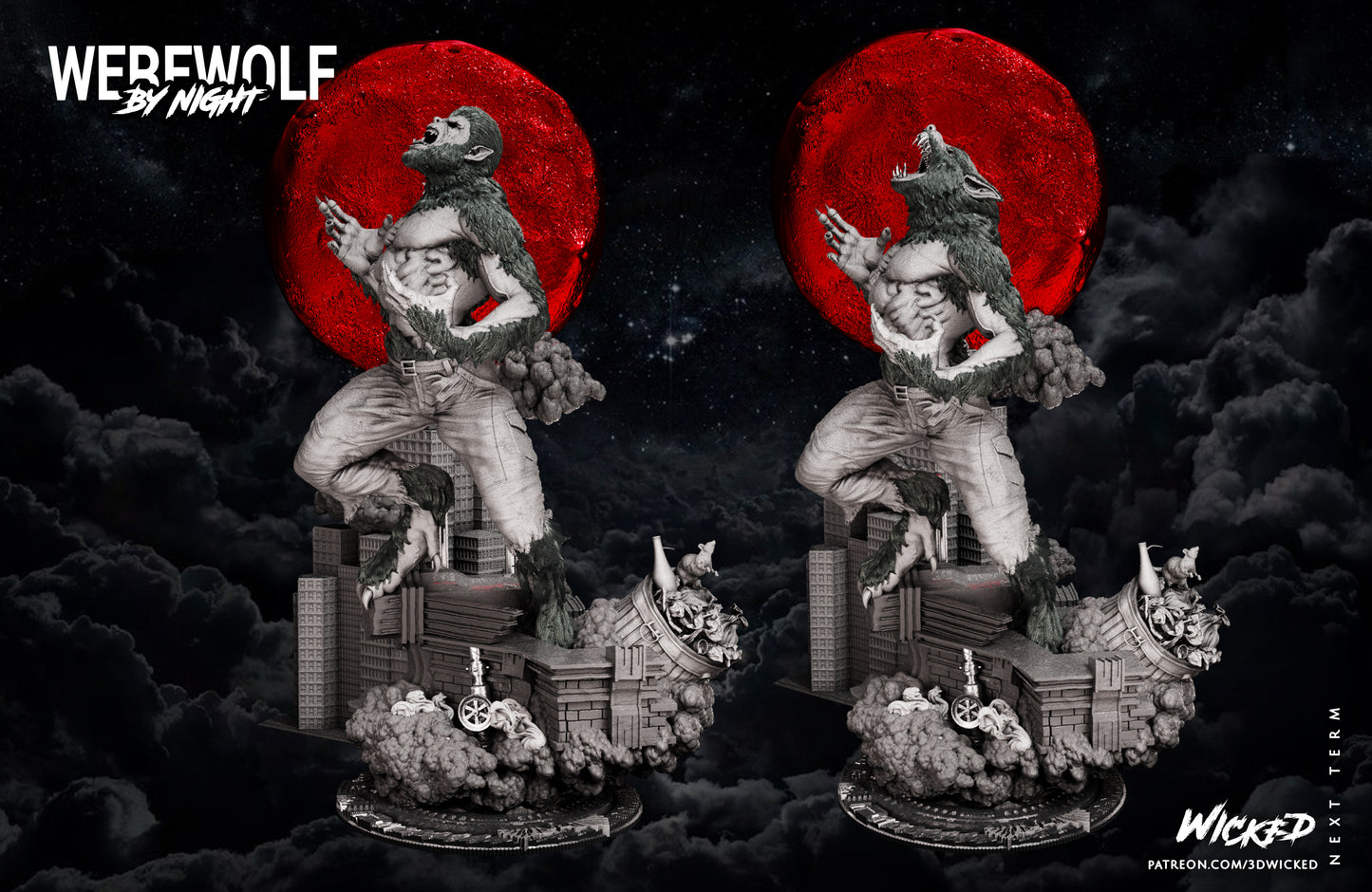 Werewolf Statue