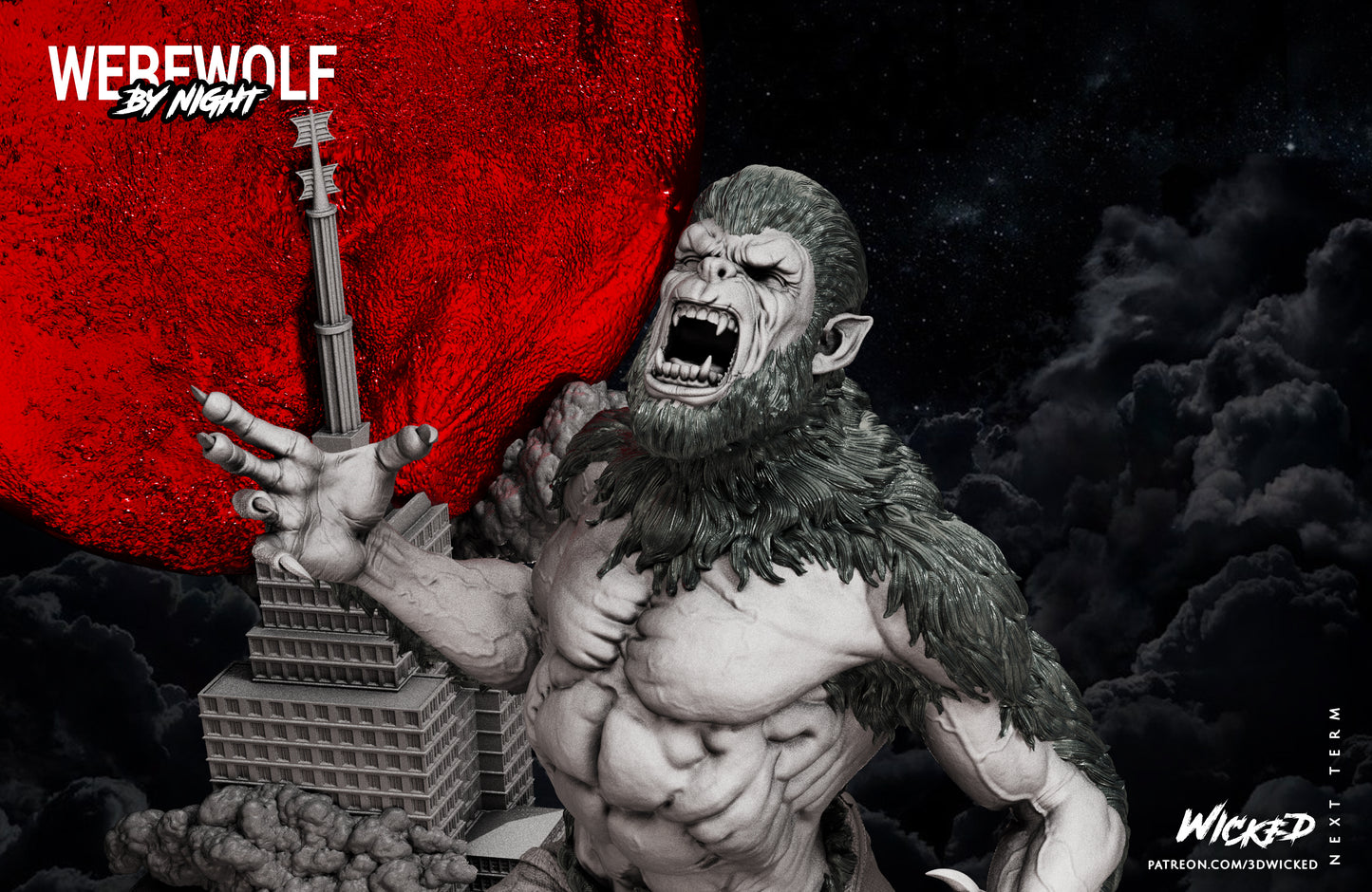 Werewolf Statue