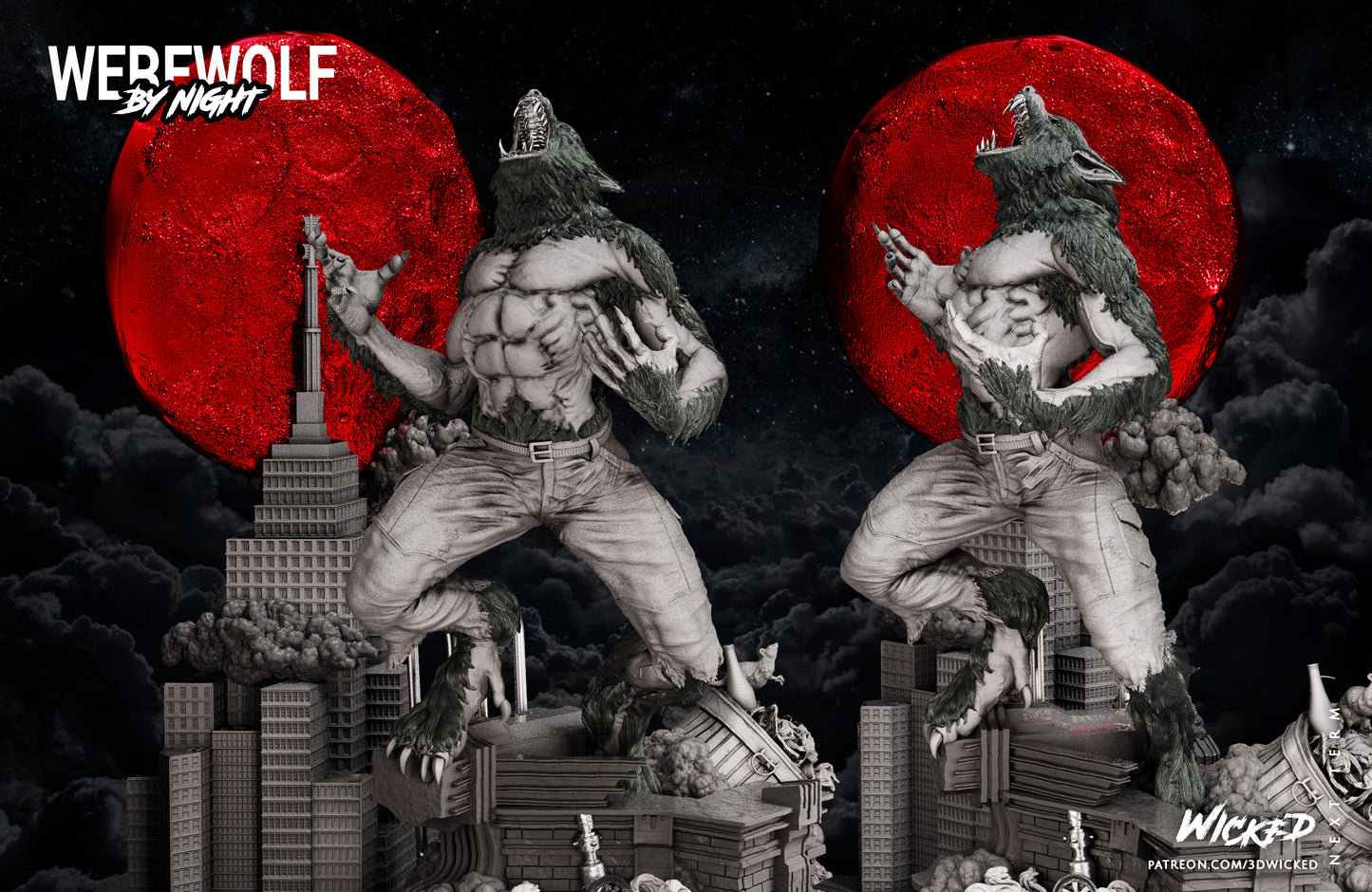Werewolf Statue