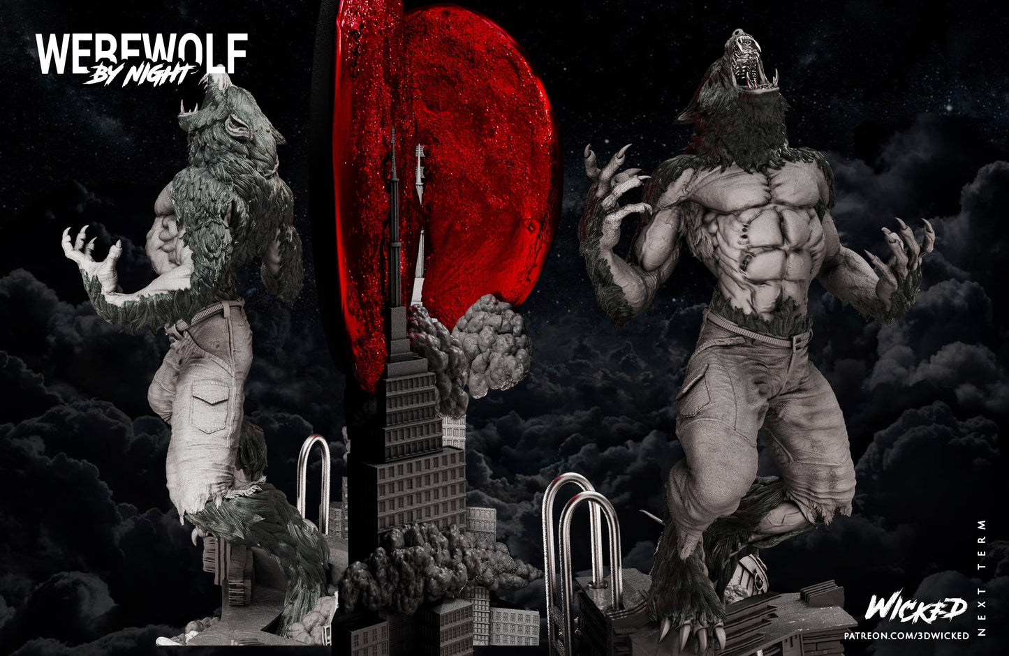 Werewolf Statue