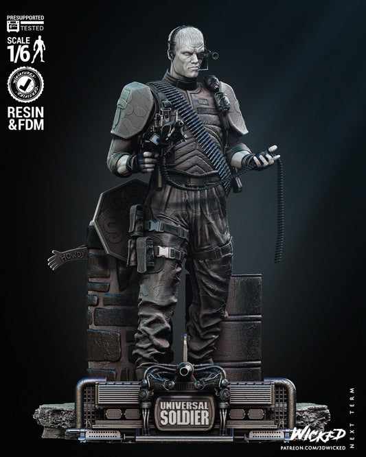 Sgt. Andrew Scott (Universal Soldier) Statue