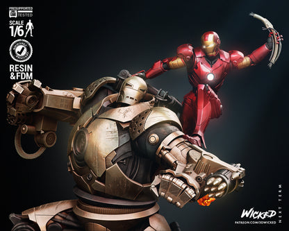 Iron Man and Iron Monger Diorama