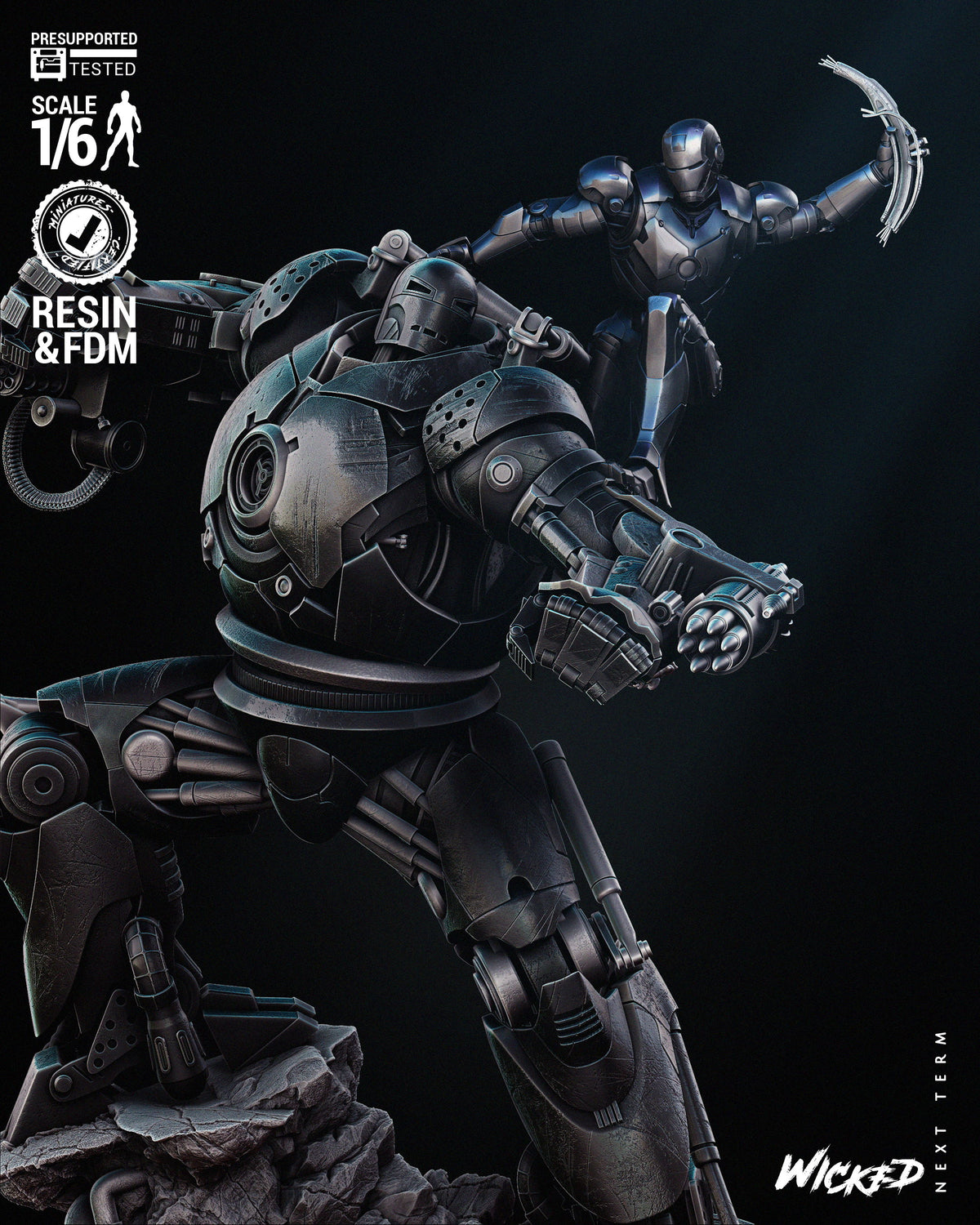 Iron Man and Iron Monger Diorama
