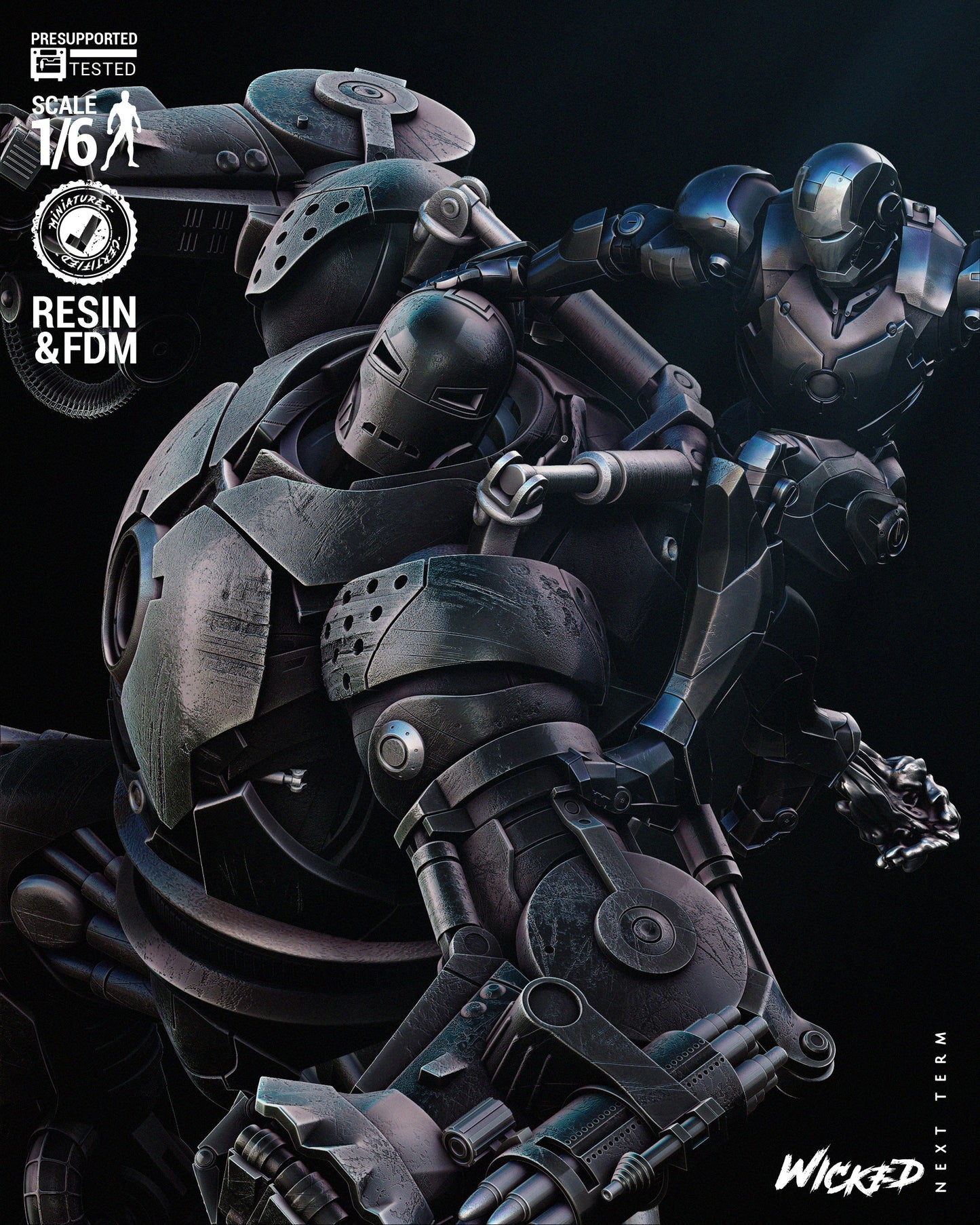 Iron Man and Iron Monger Diorama